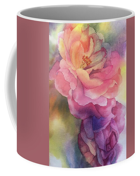 Watercolor Roses Coffee Mug featuring the painting Renewal II by Tara Moorman