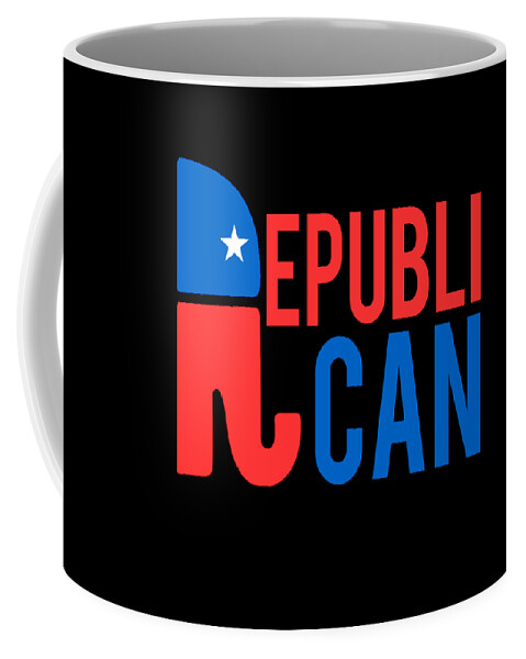 Cool Coffee Mug featuring the digital art Republican Republi Can Do Anything by Flippin Sweet Gear
