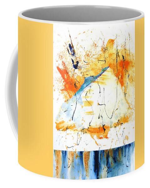 Mixed Media Coffee Mug featuring the mixed media Rescued by Dick Richards