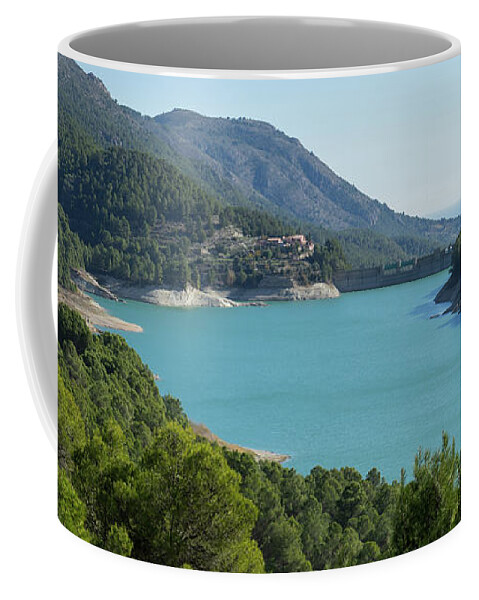 Lake Coffee Mug featuring the photograph Reservoir of Guadalest by Adriana Mueller