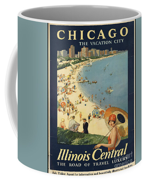 Retro Coffee Mug featuring the photograph Retro Chicago by Action