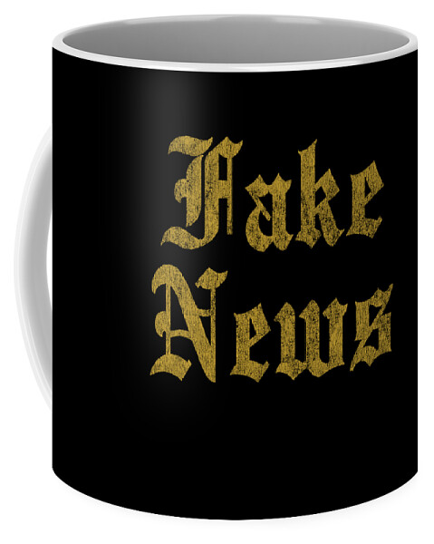 Cool Coffee Mug featuring the digital art Retro Fake News by Flippin Sweet Gear
