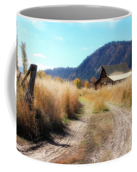 Barn Coffee Mug featuring the photograph Returning to the Barn by Robert Carter