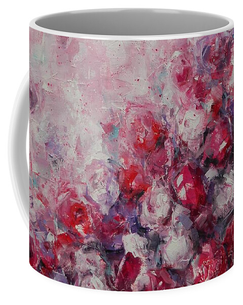 Roses Coffee Mug featuring the painting Reveling in Roses by Dan Campbell