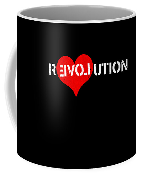 Funny Coffee Mug featuring the digital art Revolution Of Love by Flippin Sweet Gear