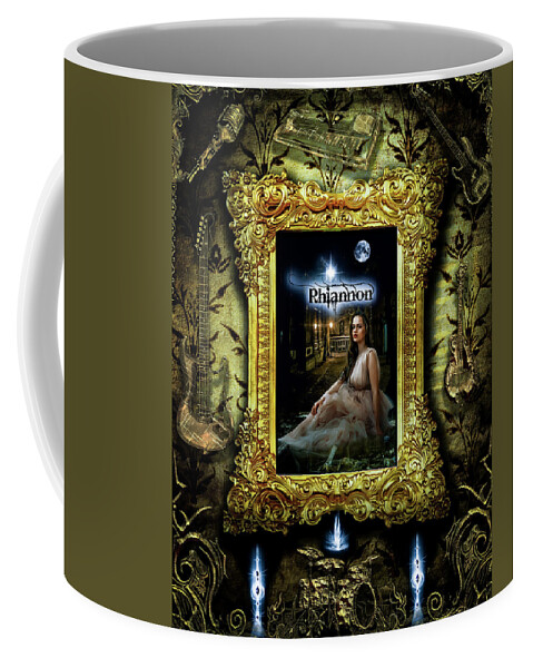 Fleetwood Mac Coffee Mug featuring the digital art Rhiannon by Michael Damiani