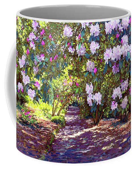 Floral Coffee Mug featuring the painting Rhododendron Garden by Jane Small