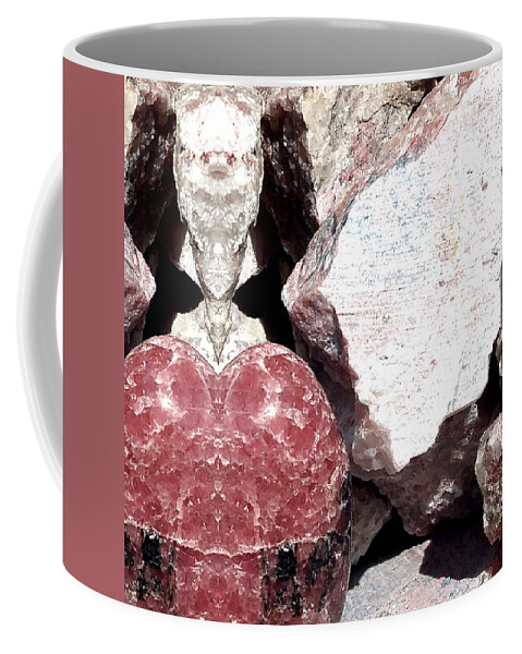 Rhodonite Coffee Mug featuring the photograph Rhodonite Shield by Stephenie Zagorski