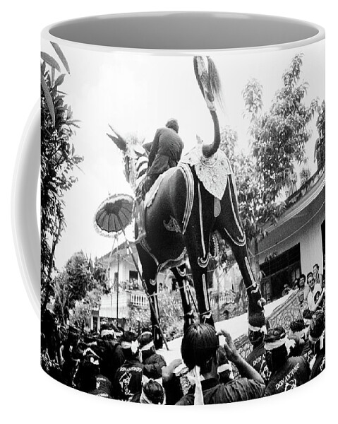 Cremation Ceremony Coffee Mug featuring the photograph The Wild Ride To Heaven - Cremation Ceremony, Bali, Indonesia by Earth And Spirit