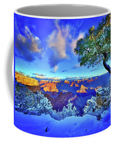 Landscape Coffee Mug featuring the photograph Rim Of Glory by Kevyn Bashore