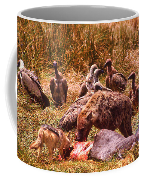 Africa Coffee Mug featuring the photograph Rest In Peace Life Goes On in Africa by Russel Considine