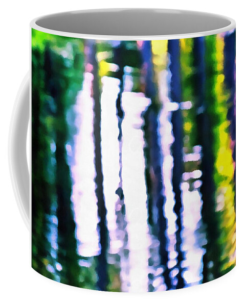 Ripples Coffee Mug featuring the mixed media Ripples and Reflections by Christopher Reed