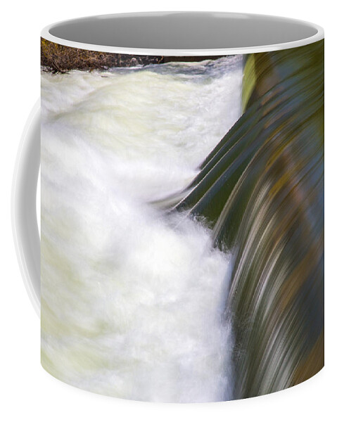 Rushing Coffee Mug featuring the photograph River Falls by Dart Humeston