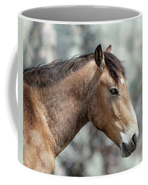 Horses Coffee Mug featuring the photograph River by Mary Hone