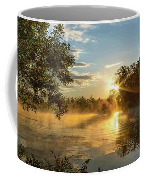 River Coffee Mug featuring the photograph River Smoke by Rod Best