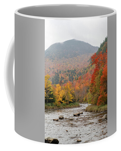 Lake Placid Coffee Mug featuring the photograph River Through The Adirondacks by Dave Niedbala