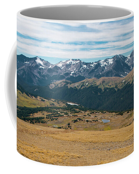 Colorado Coffee Mug featuring the photograph RMNP Lake View by Tara Krauss