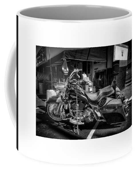 Black&white Coffee Mug featuring the photograph Road King 2 by ARTtography by David Bruce Kawchak