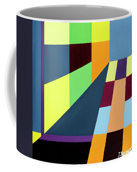 Painting Coffee Mug featuring the painting Road Towards Spring by Johanna Hurmerinta