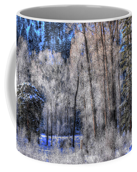 Mist Coffee Mug featuring the photograph Roaring Forks Frost by Wayne King