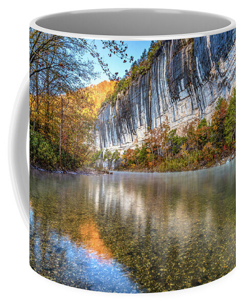 Roark Bluff Coffee Mug featuring the photograph Roark Bluff and Buffalo River - Arkansas Natural State by Gregory Ballos