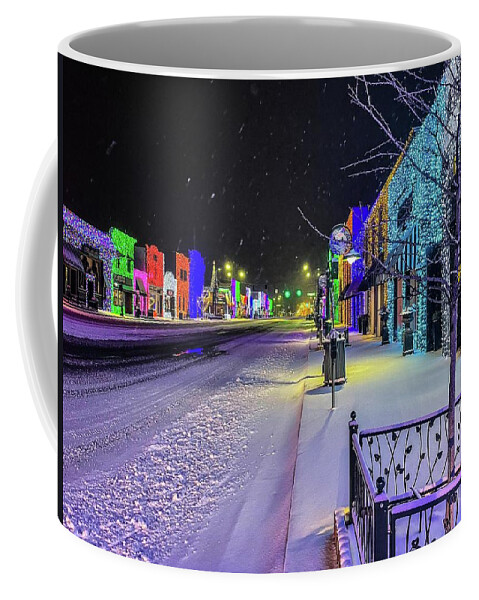 Rochester Coffee Mug featuring the photograph Rochester Christmas Street IMG_7096 by Michael Thomas