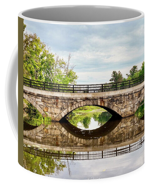  Coffee Mug featuring the photograph Rochester Stone Bridge by John Gisis