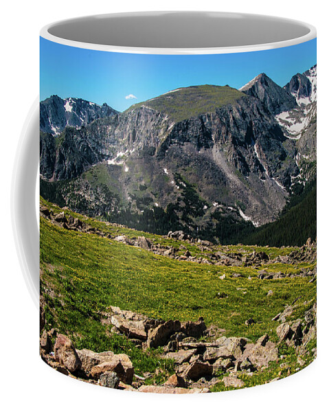 Alpine Coffee Mug featuring the photograph Rock Cut Overlook 2 from Trail Ridge Road, Rocky Mountain National Park, Colorado by Tom Potter