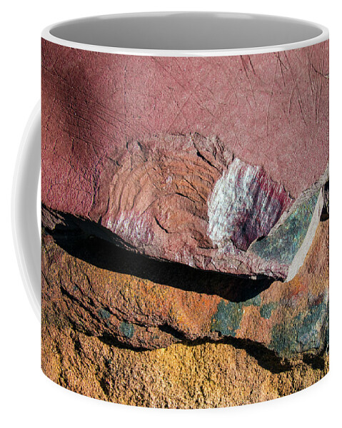 Rock Coffee Mug featuring the photograph Rock Face by Elaine Teague