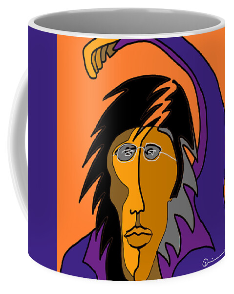 Quiros Coffee Mug featuring the digital art Rock On 2 by Jeffrey Quiros