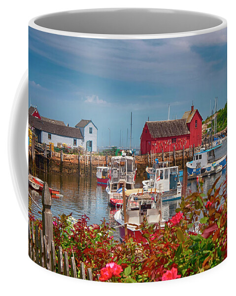 Rockport Coffee Mug featuring the photograph Rockport, MA. Fishing Harbor by Joann Vitali