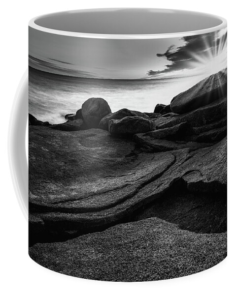 Halibut Pt. Coffee Mug featuring the photograph Rockport Rocks by Michael Hubley