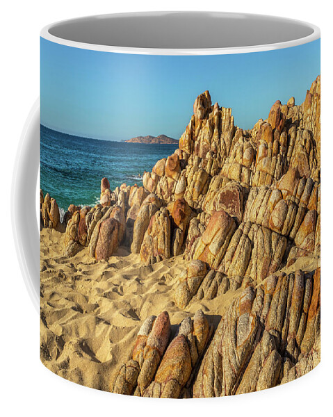 Sea Of Cortez Coffee Mug featuring the photograph Rocky Beach Along Sea of Cortez by Elvira Peretsman