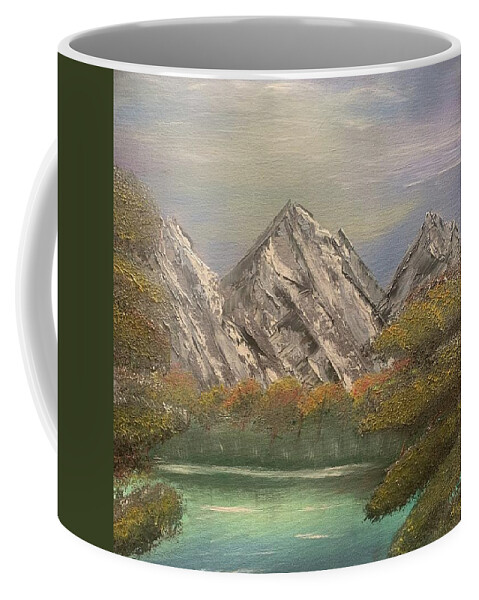 Mountains Coffee Mug featuring the painting Rocky Mountain Dreams by Lisa White