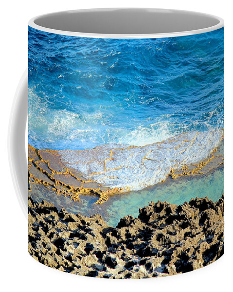 Rota Coffee Mug featuring the photograph Rocky Pool by On da Raks