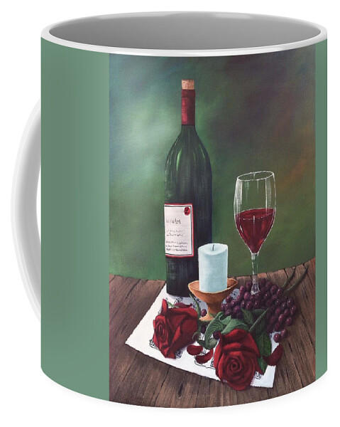Still Life Coffee Mug featuring the painting Romance by Marlene Little