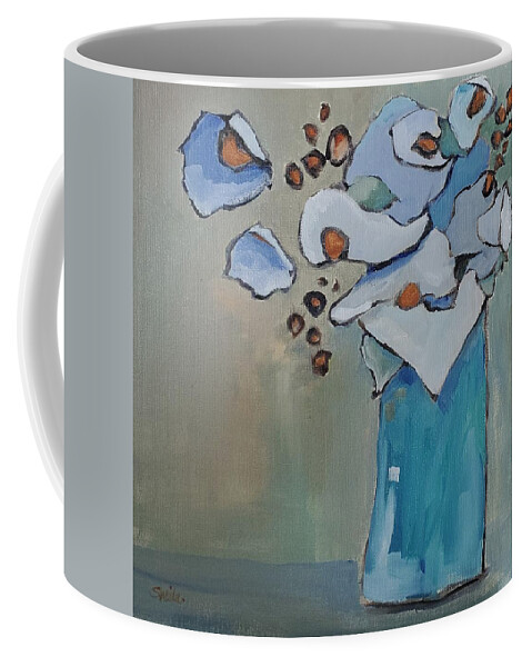 Still Life Coffee Mug featuring the painting Romance on the Beach by Sheila Romard