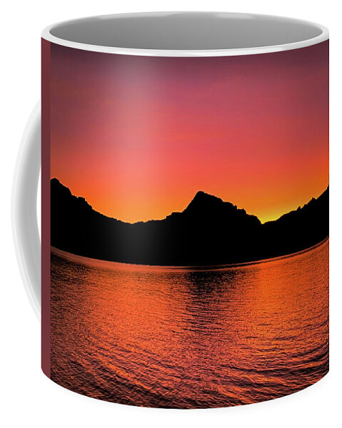 Lake Powell Coffee Mug featuring the photograph Romantic Powell Sunset by Bradley Morris