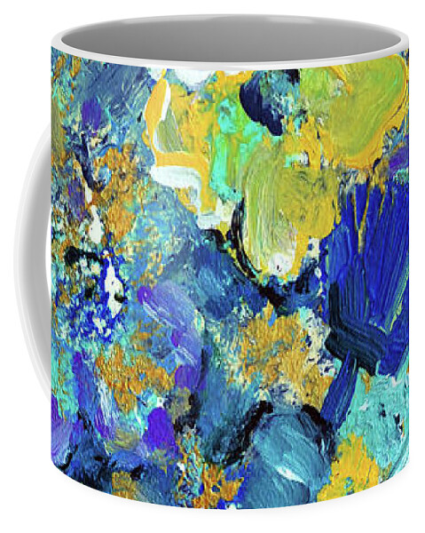 Purple Coffee Mug featuring the painting Romantic Roses S4 by Haleh Mahbod