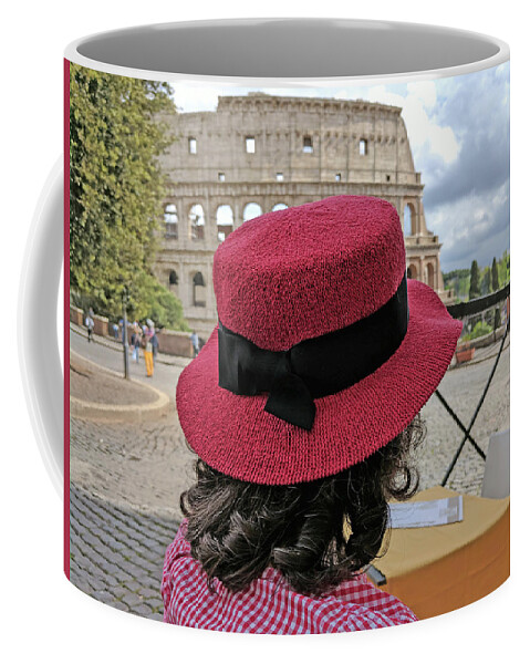 Rome Coffee Mug featuring the photograph Rome Colosseum by Yvonne Jasinski