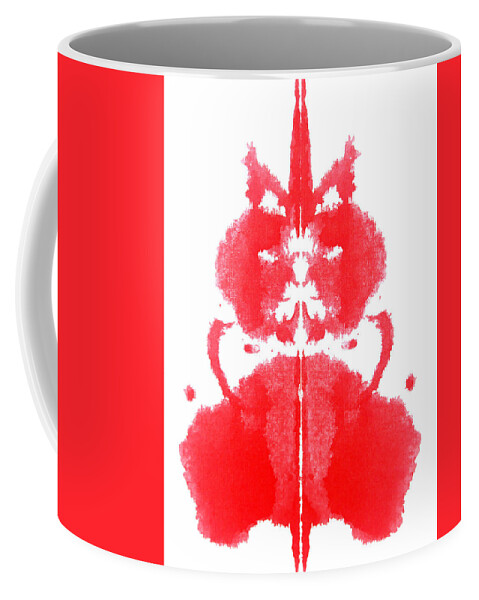 Ink Blot Coffee Mug featuring the painting Root Chakra by Stephenie Zagorski