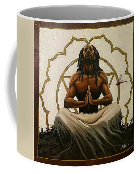 Rooted Coffee Mug featuring the painting Rooted by Jerome White
