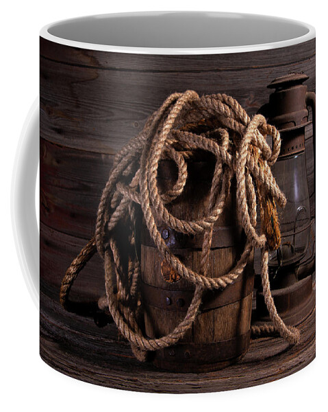 Twine Coffee Mug featuring the photograph Rope Jumble Still Life by Tom Mc Nemar