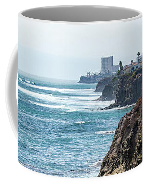 Coastal Coffee Mug featuring the photograph Rosarito Coastline by William Scott Koenig