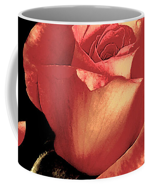 Rose Coffee Mug featuring the photograph Rose Petals by Dani McEvoy