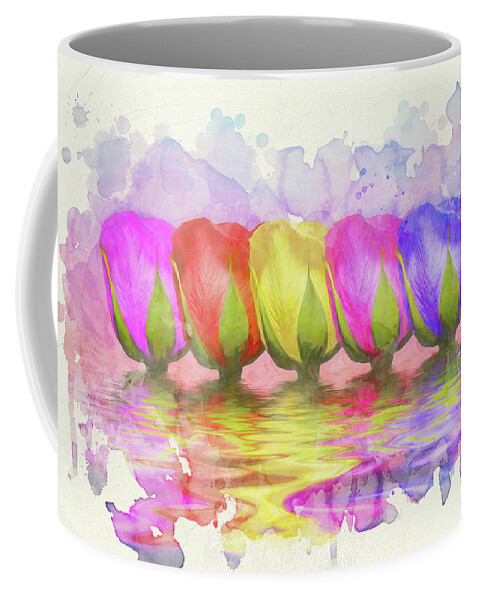 Rose Coffee Mug featuring the photograph Rose Rainbow by Tom Mc Nemar