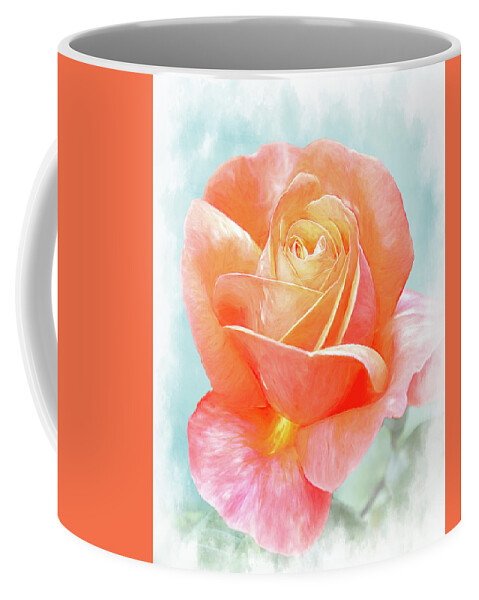 Abstract Coffee Mug featuring the photograph Rose by Sue Leonard