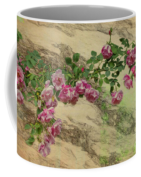 Roses Coffee Mug featuring the photograph Roses Branching Out by Elaine Teague