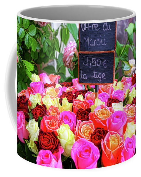 Rose Coffee Mug featuring the photograph Roses, Roses, and More Roses-Digital Art by Steve Templeton