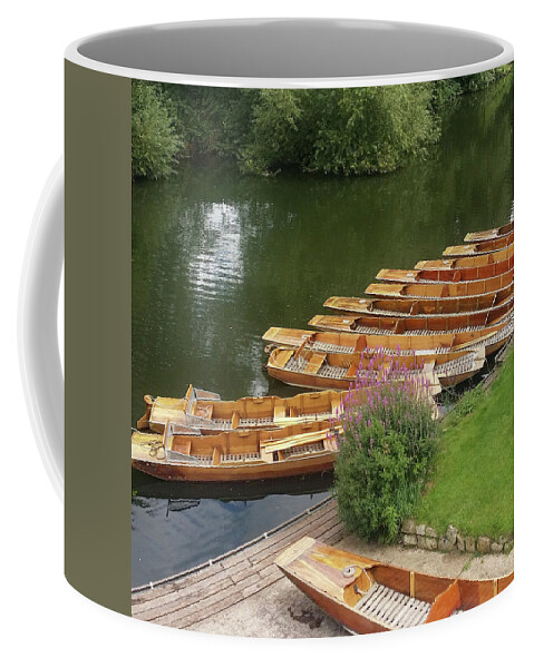 Boats Coffee Mug featuring the photograph Row Boats in Bath by Roxy Rich